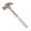 6-in-1 Slotted Claw Hammer, Floral Design