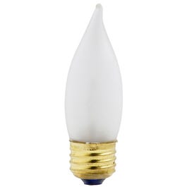 Chandelier Flame Light Bulbs, Frosted, 40-Watts, 2-Pk.