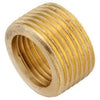 Pipe Fitting, Barstock Face Bushing, Lead-Free Brass, 1/2 x 3/8-In.