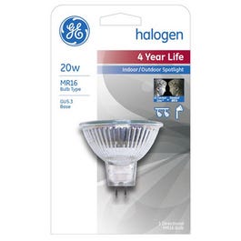 Halogen Quartz Flood Light Bulb, Warm White, 20-Watts