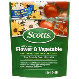 Continuous Release All-Purpose Flower & Vegetable Food, 10-10-10 Formula, 3-Lb.