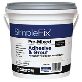 Gallon Bright White Pre-Mixed Adhesive & Grout