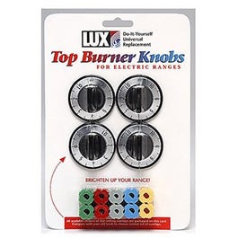 Electric Range Top Burner Knobs, Black, 4-Pk.