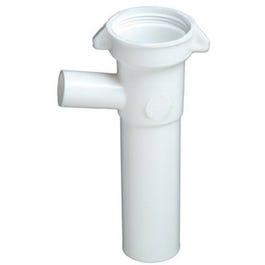 Dishwasher Branch Tailpiece, White Plastic, 1.5 x 6-In.