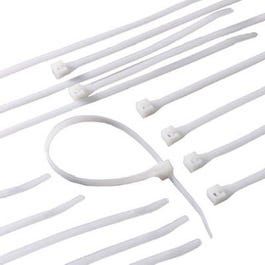 Cable Tie, Nylon, White, 8-In., 1000-Pk.