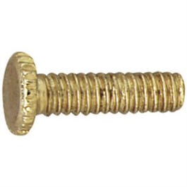 Lamp Fitter Screw, Polished Brass, 1/2-In., 12-Pk.