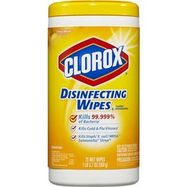 Disinfecting Wipes, Lemon Fresh, 75-Ct.