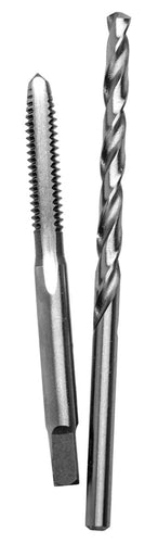 Century Drill And Tool Carbon Steel Plug Tap 8-32 And #29 Wire Gauge Drill Bit Combo Pack