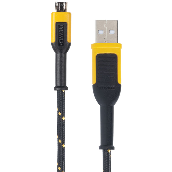 Dewalt Reinforced Charging Cable for Micro-USB