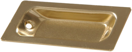 3 1/4  X 1 3/8 BRASS PLTD FLUSH PULL