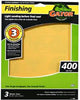 SANDPAPER 9 IN X 11  IN 400 GRIT 3 PK