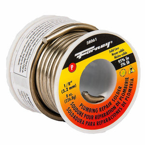 Forney Solder, LF, Plumbing Repair, Solid Core, 1/8", 8 oz.