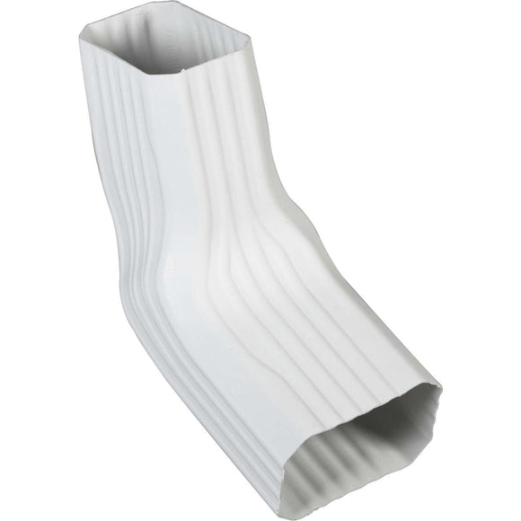 Amerimax 2 In. x 3 In. A/B White Vinyl Transition Elbow