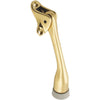 National 5 In. Polished Brass Kickdown Door Holder