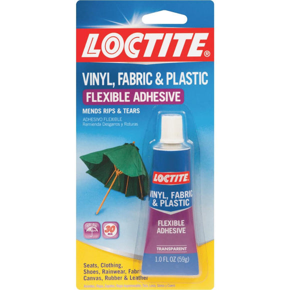 LOCTITE 1 Oz. Clear Vinyl, Fabric, & Plastic Flexible Repair Adhesive