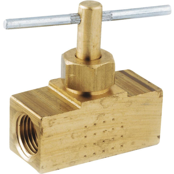 Anderson Metals 1/4 In. FIP x 1/4 In. FIP Brass Straight Needle Valve