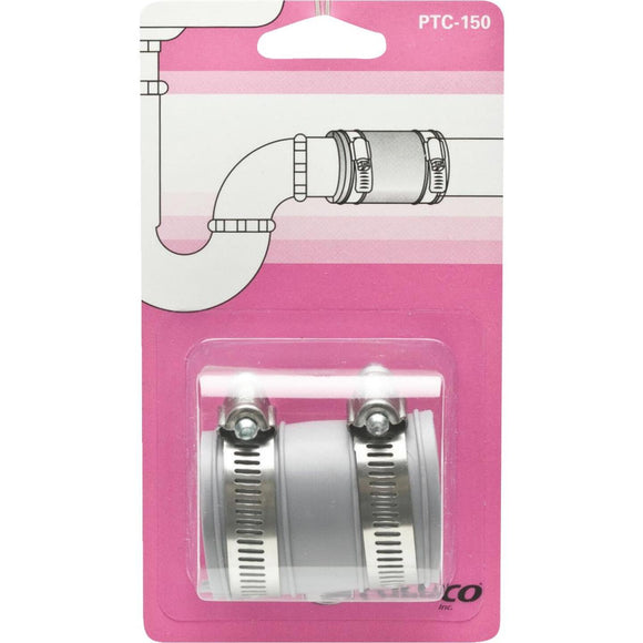 Fernco 1-1/2 In. or 1-1/4 In. Flexible Tubular PVC Drain Pipe Connector