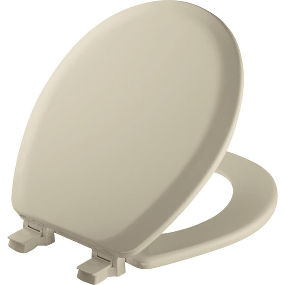 Mayfair Advantage Round Closed Front Bone Wood Toilet Seat