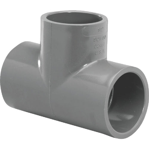 Charlotte Pipe 1 In. Slip Schedule 80 PVC Tee