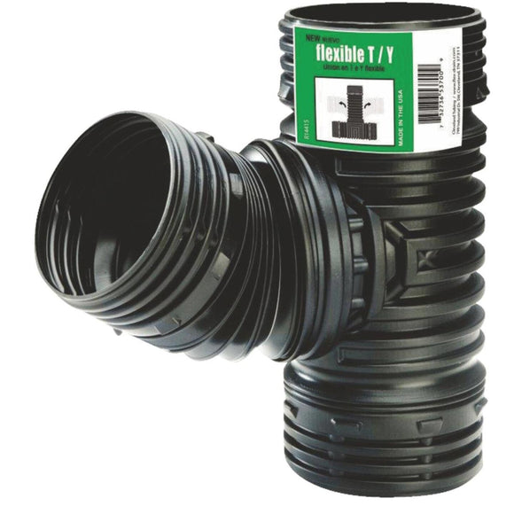 Amerimax Flex-Drain 4 In. Flex-Drain Corrugated Tee