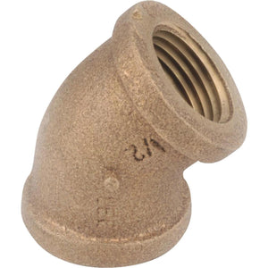 Anderson Metals 3/8 In. 45 deg Red Brass Elbow
