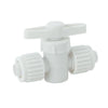 Flair-it 1/2 In. PEX x 1/2 In. PEX Plastic White Straight Stop Valve