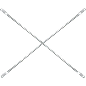 MetalTech 7 Ft. x 4 Ft. Galvanized Steel Scaffolding Cross Brace For Frames