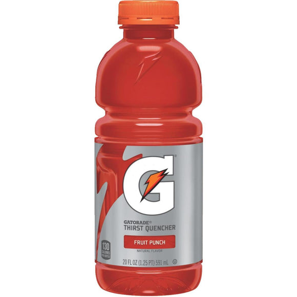 Gatorade 20 Oz. Fruit Punch Wide Mouth Thirst Quencher Drink (24-Pack)