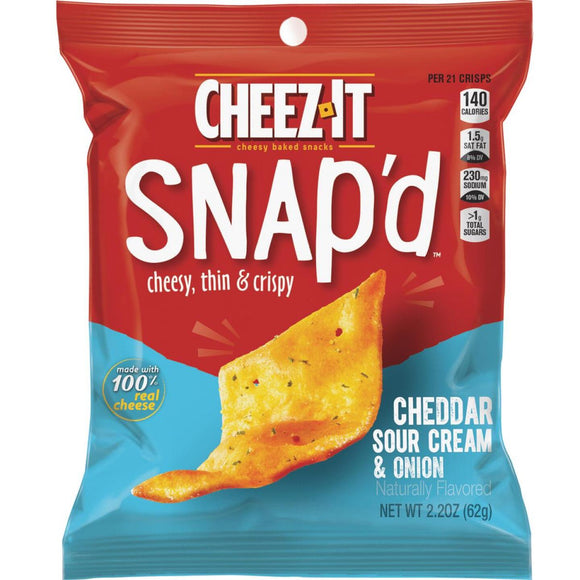 Cheez-it Snap'd 2.2 Oz. Cheddar Sour Cream & Onion Crackers
